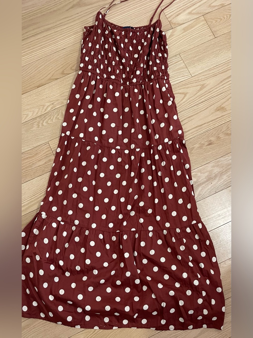 Gap Polka Dot Maxi Dress in Red & White Size Large New without Tag